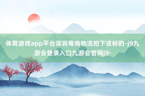 体育游戏app平台深圳粤商物流拍下该标的-j9九游会登录入口九游会官网j9·