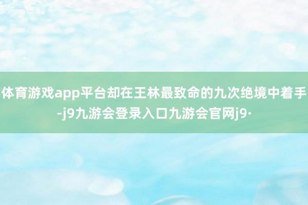 体育游戏app平台却在王林最致命的九次绝境中着手-j9九游会登录入口九游会官网j9·